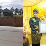 Kolase Datuk Sri Utama Kasturi Rahmatullah Kesultanan Negeri Serdang, Zakky Shahri dan Sultan Serdang Tuanku Akhmad Thalaa Syariful Alamsyah dengan Istana Kedatukan Sepuluh Dua Kuta dengan dibangun tembok. (istimewa)
