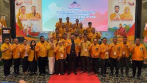 Suasana Musda IV Partai Hanura Sumut. El Adrian Shah terpilih menjadi Ketua DPD Sumut untuk periode 2025-2030 (istimewa)
