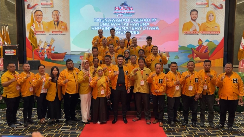“El Adrian Shah Re-elected as Sole Candidate to Lead Hanura North Sumatra”