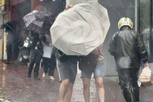 Residents of Baguio City experience heavy downpour on July 19, 2025.