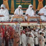 सिकंदराबाद स्थित मारुति विधि जैन स्थानक में आयोजित धर्मसभा को संबोधित करतीं सुमंगलप्रभाजी म.सा., रजतप्रभाजी म.सा., डॉ. सुवृद्धिश्रीजी म.सा.।