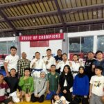 Foto: Foto bersama atlet dan official Judo Sumut di Kejurnas Judo Pelajar di Jawa Barat (Dok. PJSI Sumut)