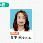 参院選愛知選挙区で初当選した杉本純子氏