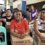 FOOD AID. Food assistance is provided to families affected by a series of weather disturbances at Barangay Poro Evacuation Center in San Fernando City, La Union on July 27, 2025. DSWD Secretary Rex Gatchalian on Monday (July 28, 2025) said they are focusing their efforts on providing immediate food assistance to families and individuals affected by the series of weather disturbances in several regions in the country. (Photo courtesy of DSWD)