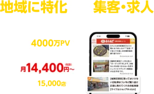 地域に特化した集客ならお任せください 月間4000万PVの地域ニュースサイト 月22,800円～