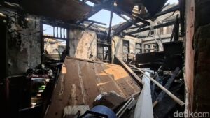 Kebakaran rumah menewaskan 4 anak di Bukit Duri, Tebet, Jaksel. (Brigitta Belia/detikcom)