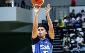 KEY PLAYER. Kiefer Ravena of Strong Group-Philippines aims for the basket during the game against United Arab Emirates on Sunday (July 20, 2025) in the 44th William Jones Cup at the Xinzhuang Gymnasium in New Taipei City, Taiwan. The Filipinos prevailed, 87-62, to complete an 8-0 sweep and claim their second straight title. (Contributed photo)