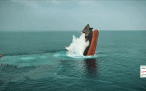 ATTACKED. The Liberian-flagged bulk carrier MV Eternity C sinks in the Red Sea following an attack by Houthi forces on Monday (July 7, 2025). Eight of the 21 Filipino crew members have been confirmed rescued, according to Department of Migrant Workers Secretary Hans Leo Cacdac on Thursday (July 10). (Screengrab courtesy of Yemeni Armed Forces)