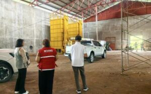 INSPECTION. A team from the Department of Social Welfare and Development and the Negros Island Region Disaster Response Management Division inspects the proposed warehouse in Candoni, Negros Occidental on Monday (July 21, 2025). The storage facility will house prepositioned relief goods for quick disaster response in the province’s sixth district. (Photo courtesy of DSWD-NIR)