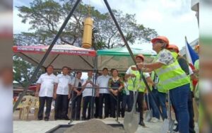GROUNDBREAKING. Officials from the Department of Health (DOH) and the local government unit of Matag-ob lead the groundbreaking ceremony of the PHP12-million Super Health Center project on Feb. 28, 2025 in Leyte, Eastern Samar. The project is part of the national government’s effort to upgrade public health services in the fourth-class municipality. (Photo courtesy of Philippine Information Agency)