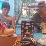 Keseruan program global Timbs it Yourself di store Timberland PVJ Bandung, Jumat (25/7/2025).