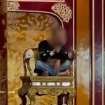 A man damaged Vietnam’s imperial throne, recognised as a national treasure, at Thai Hoa Palace in Hue after trespassing into a restricted area