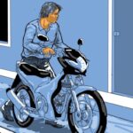 Ilustrasi pencurian motor (Edi Wahyono/detikcom)