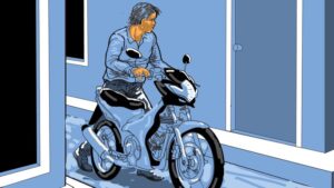 Ilustrasi pencurian motor (Edi Wahyono/detikcom)