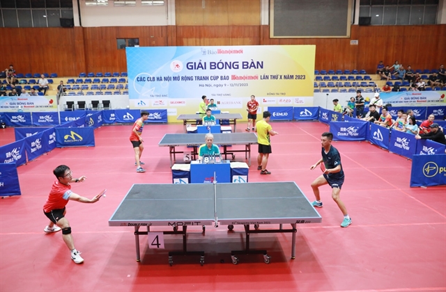 The 11th Hànộimới Newspaper Table Tennis Open will be held on November 7-10 in Hà Nội. Photos courtesy of Hànộimới Newspaper