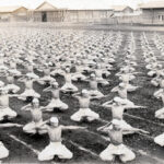 東京少年飛行兵学校での軍事教練の様子=東京都武蔵村山市立歴史民俗資料館提供