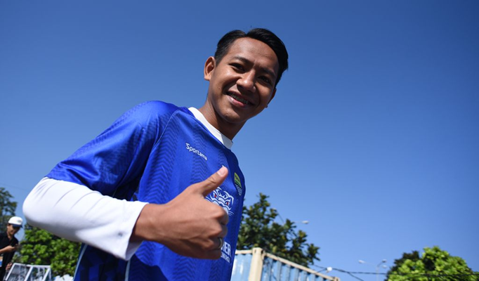 Gelandang Persib Bandung Beckham Putra. (dok Persib).