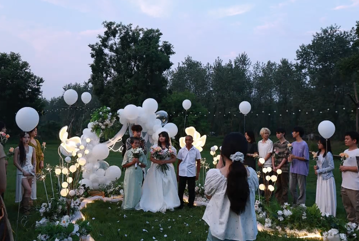 婚礼现场。图源：@鹿灵瑶《勇者日记》