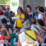 SENIORS' WELFARE. Senior citizens from 50 barangays of Camalig Albay wait for their turn as they receive their social pension from the Albay provincial government in this photo taken on June 10, 2025. Eligible received PHP3,000 each. (Photo courtesy of Albay PIO)