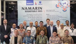 Foto bersama para pembicara dan sebagian peserta pada “Namarin Roundtable 2025” di Jakarta, 26 Agustus 2025 (Foto: Dok. Namarin)