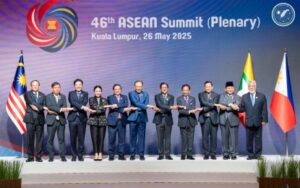 UNITED ASEAN. President Ferdinand R. Marcos Jr. (7th from left) with other leaders at the Association of Southeast Asian Nations (ASEAN) Summit in Kuala Lumpur, Malaysia on March 26, 2025. The Department of Foreign Affairs (DFA) on Friday (Aug. 8, 2025) celebrated the 58th founding anniversary of ASEAN and reaffirmed the country's commitment to ASEAN's regional goals. (Photo courtesy of PCO)