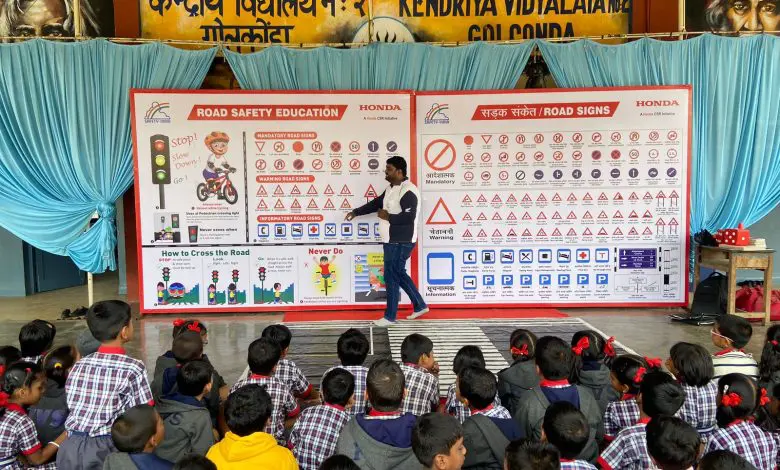 एचएमएसआई सड़क सुरक्षा कार्यक्रम छात्रों के लिए प्रेरणा
