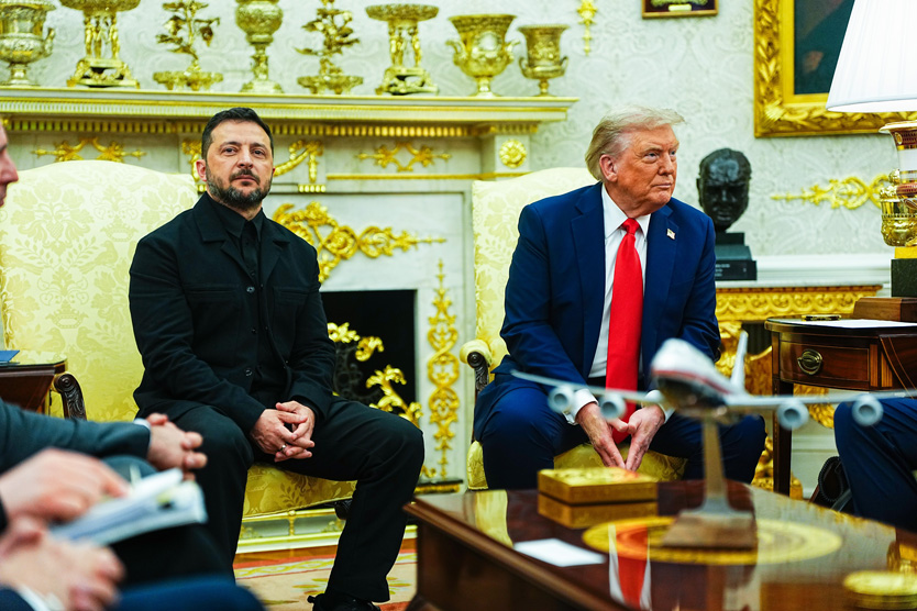 Donald Trump and Volodymyr Zelenskyy, August 18, 2025