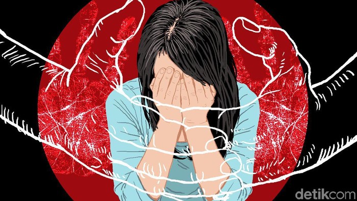 Ilustrasi pemerkosaan (Edi Wahyono/detikcom)