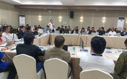 FLOOD SUMMIT. Iloilo Disaster Risk Reduction and Management officer Cornelio Salinas proposes a summit that will tackle the pressing flooding concern during the third quarter full council meeting of the regional DRRM council in Iloilo City on Tuesday (Sept. 30, 2025). The summit will tackle an integrated solution to flooding concerns in Western Visayas. (PNA photo by Perla Lena)