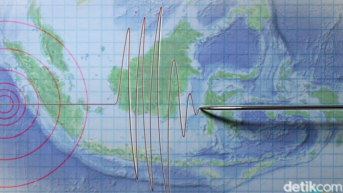 Ilustrasi gempa bumi. Foto: detikcom/Mindra Purnomo