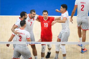 2025 FIVB Men's World Championship. September 18, 2025. Tunisia against Egypt. (Photo: (C) Volleyball World)