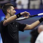 Tennis - U.S. Open - Flushing Meadows, New York, United States - August 31, 2025 Serbia's Novak Djokovic celebrates winning his fourth round match against Germany's Jan-Lennard Struff. Photo: REUTERS/Eduardo Munoz