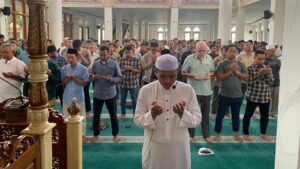 Polres Depok menggelar salat gaib bareng ojol, doakan Affan Kurniawan (Foto: dok. Istimewa)