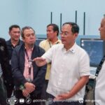 INSPECTION. Acting Transportation Secretary Giovanni Lopez (middle) led an inspection of the Air Traffic Management Center (ATMC) of the Civil Aviation Authority of the Philippines (CAAP) on Wednesday (Oct. 22, 2025). Lopez said the inspection aims to avoid a repeat of the 2023 New Year's air traffic management system glitch that disrupted several flights and affected thousands of passengers. (Photo courtesy of DOTr)