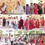 कवाड़ीगुड़ा स्थित नेकलेस प्राइड में नेकलेस प्राइड जैन संघ और लाभार्थी विजय राज, गौतम चंद, महावीर चंद, जम्बू कुमार अलीजार परिवार द्वारा आयोजित प्रवचन कार्यक्रम को संबोधित करते राष्ट्र संत श्री चंद्रप्रभजी। साथ में डॉ. शांतिप्रिय सागरजी, लाभार्थी परिवार एवं पदाधिकारीगण।