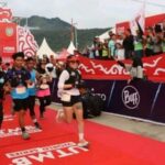 Sekdaprov Sumut, Togap Simangunsong lepas runners kategori 60 kilometer dan 28 km di even internasional Trail of the King, Samosir.