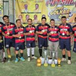 Tim Ayah-Ayah Manja menjuarai turnamen Futsal DPD Golkar Kabupaten Pakpak Bharat Cup 2025. (istimewa)