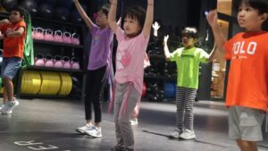 Suasana di Mega Fitness Center yang menghadirkan program Super Kids. (istimewa)