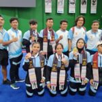 Tim Sanda Wushu yang sukses mempersembahkan 3 medali emas sekaligus mengangkat posisi Sumut menjadi peringkat 7 klasemen akhir perolehan medali pada PON Bela Diri Kudus.