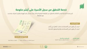 شروط وخطوات التحقق من سجل الأسرة عبر "أبشر حكومة" 2