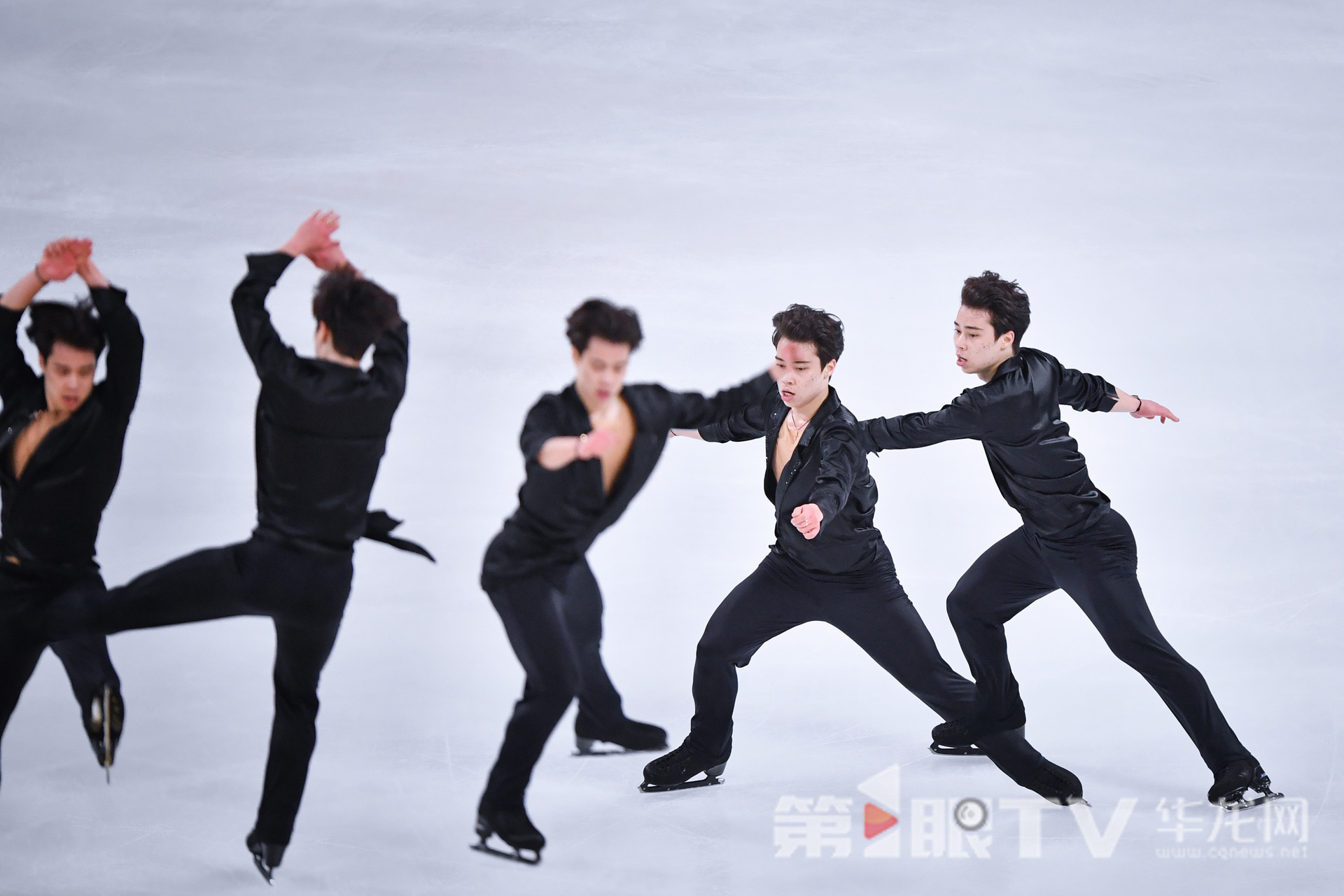 Le patineur chinois Dai David durant la compétition