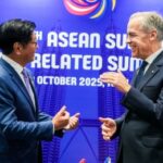 STRONG TIES. President Ferdinand R. Marcos Jr. (left) and Canadian Prime Minister Mark Carney meet on the sidelines of the 47th ASEAN Summit and Related Meetings in Kuala Lumpur, Malaysia on Sunday (Oct. 26, 2025). Both leaders agreed to launch negotiations for a free trade agreement, which they aim to complete by 2026. (Photo courtesy of PCO)