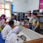 Sekolah Menengah Pertama Negeri 34 Kota Bekasi luncurkan Perpustakaan Digital, Kamis (2/10/2025).