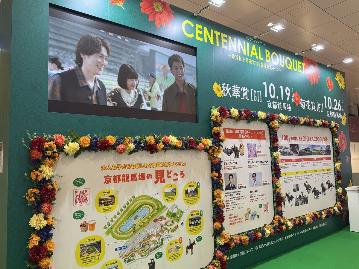 Informationstafeln zur Kyoto-Rennbahn