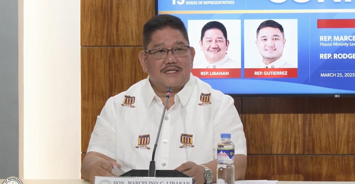 “It is not in the Constitution,” House Minority Leader and 4Ps party-list Rep. Marcelino Libanan said on Monday when asked on Senator Alan Peter Cayetano's proposal for a snap election amid the probe on corruption in infrastructure projects.