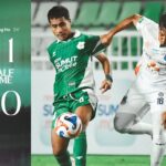 Gol pertama PSMS dicetak Kim Jeung Ho di menit ke-24 babak pertama. Gol ini menjadi satu-satunya gol yang tercipta hingga turun minum (Dok. Instagram Official PSMS Medan)