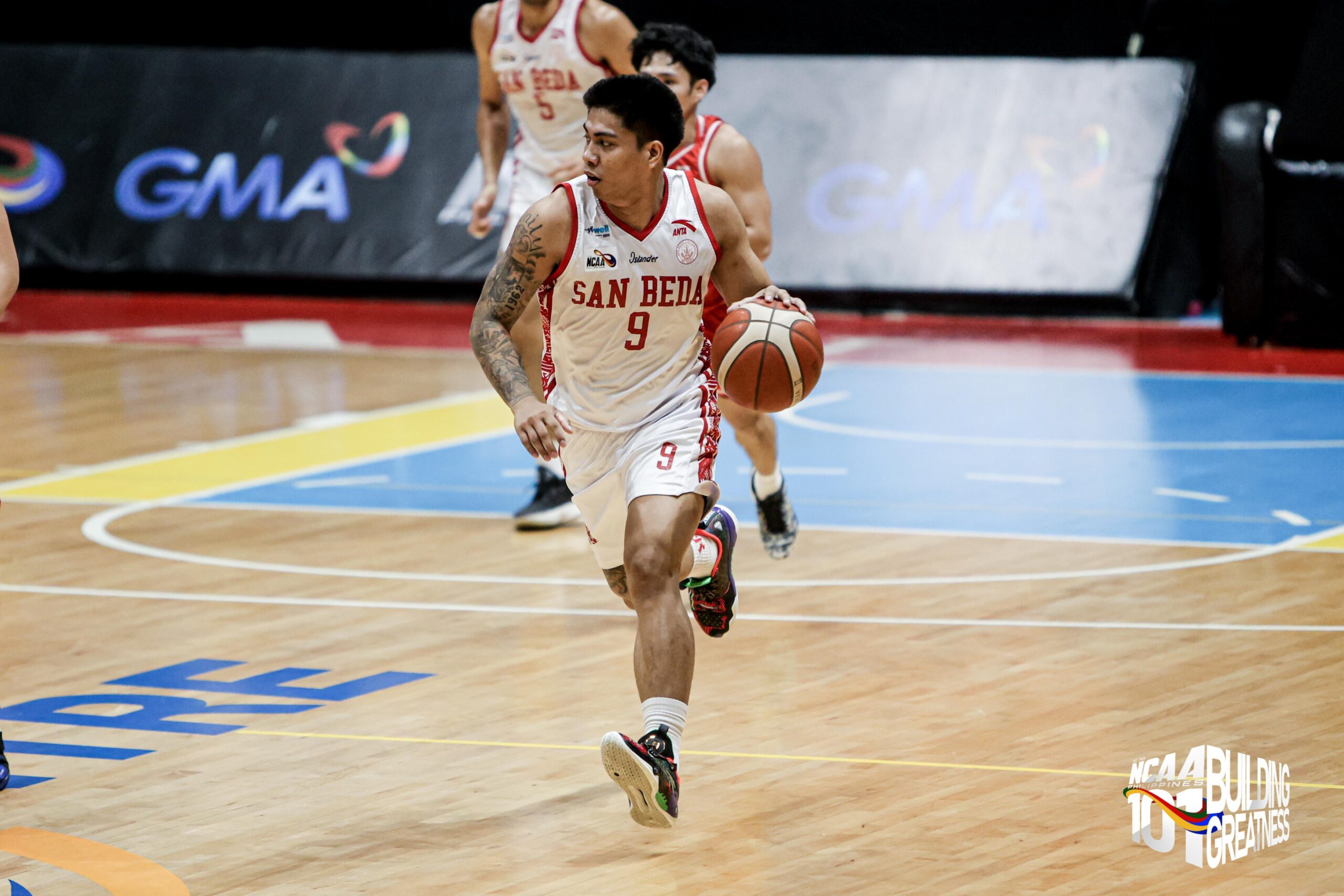 NCAA Season 101. November 19, 2025. Bryan Sajonia of the San Beda Red Lions against the EAC Generals. (Photo: NCAA)