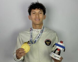 Latihan panjang selama 15 bulan akhirnya membawa Yuan Jodie Hibatullah meraih emas hockey indoor putra SEA Games 2025. Foto Surabaya.iNews.id/ist
