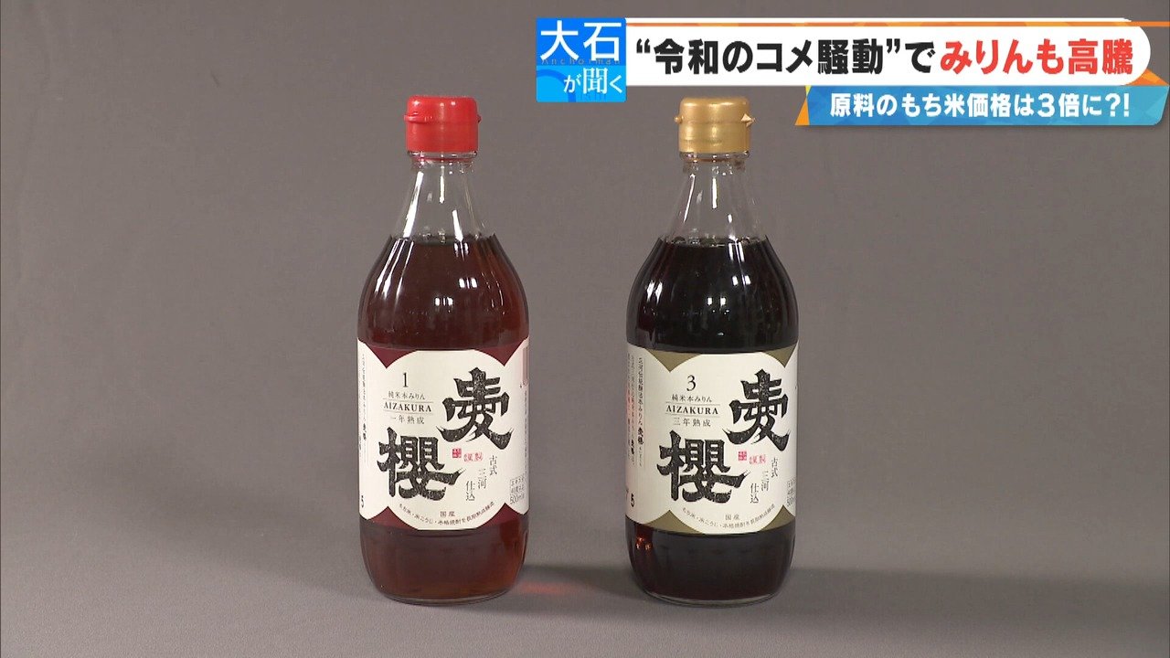 コメ高騰で｢みりん｣も値上げ… 一升瓶4700円で超高級日本酒レベルに 原材料は｢もち米・米こうじ・米焼酎｣ 影響はウナギ料理にも？ | 名古屋・愛知・岐阜・三重のニュース【CBC news】 | CBC web