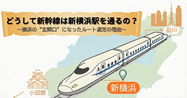 ¿Por qué el Shinkansen pasa por la estación de Shin-Yokohama?